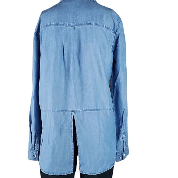 Athleta Oversized Chambrey Denim Shirt - Picture 2 of 5